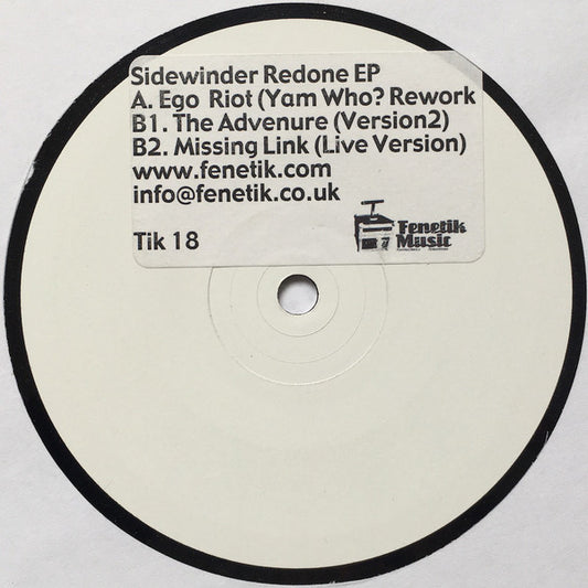 Sidewinder : Redone EP (12", EP, Promo, W/Lbl, Sti)