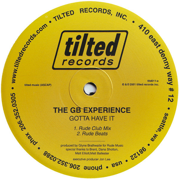 The GB Experience : Gotta Have It (12")