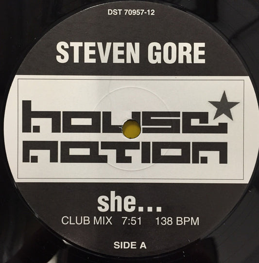 Steven Gore : She... (12")