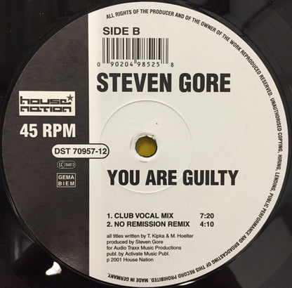 Steven Gore : She... (12")