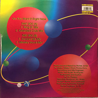 Degrees Of Motion Featuring Biti Strauchn : Do You Want It Right Now (12")