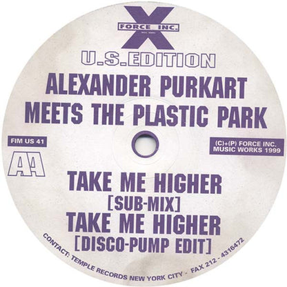 Plastic Park Meets Alexander Purkart : Take Me Higher (12")