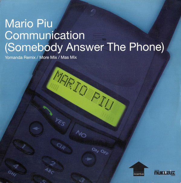 Mario Più : Communication (Somebody Answer The Phone) (12", Single)