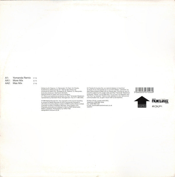 Mario Piu* : Communication (Somebody Answer The Phone) (12", Single)