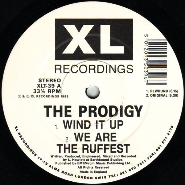 The Prodigy : Wind It Up (Rewound) (12", Single)