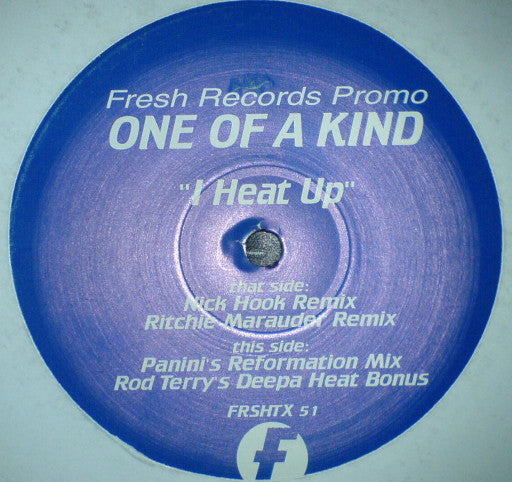 One Of A Kind : I Heat Up (12", Single, Promo)