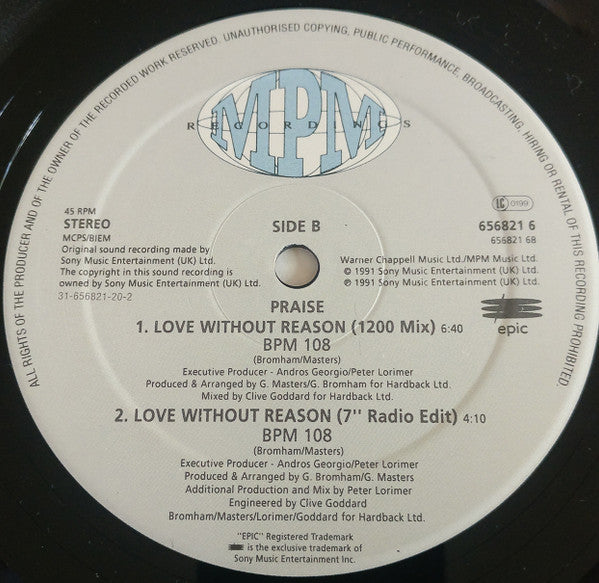 Praise : Love Without Reason (12")