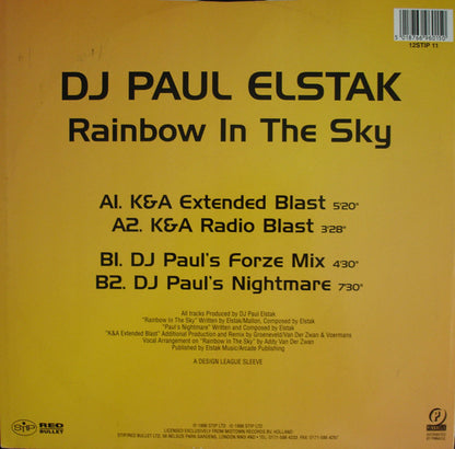 DJ Paul Elstak* : Rainbow In The Sky (12")