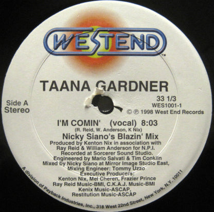 Taana Gardner : I'm Comin' (12")