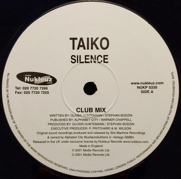 Taiko : Silence (12")