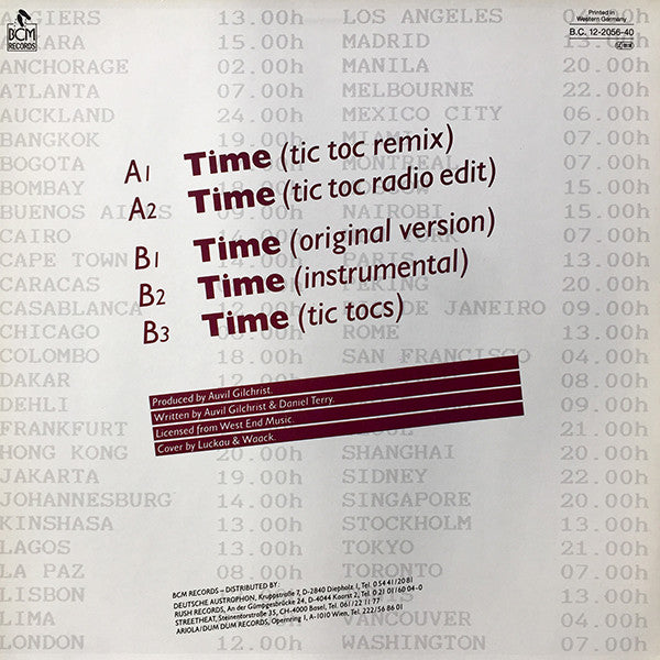 Stone : Time (Tic Toc Remix) (12")