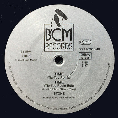 Stone : Time (Tic Toc Remix) (12")