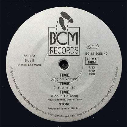 Stone : Time (Tic Toc Remix) (12")