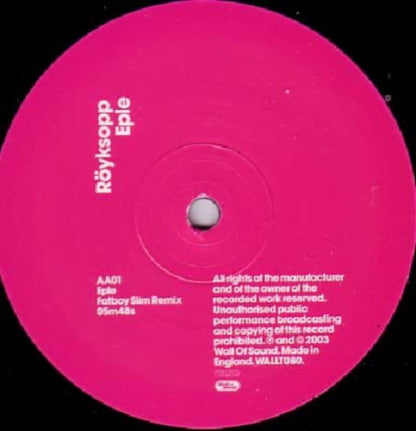 Röyksopp : Eple (12")