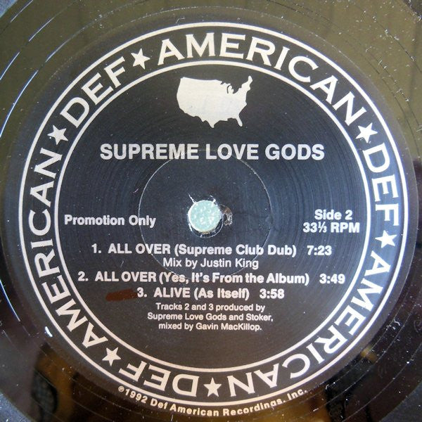 Supreme Love Gods : All Over (12", Promo)