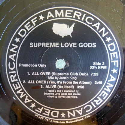Supreme Love Gods : All Over (12", Promo)