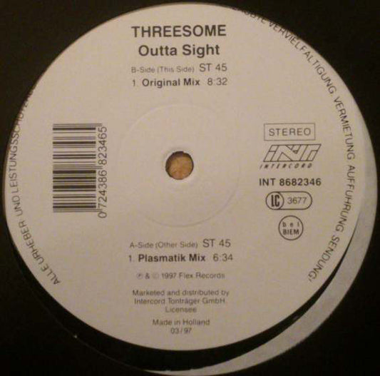 Threesome (3) : Outta Sight (12")