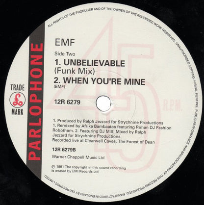 EMF : I Believe (12", Single)