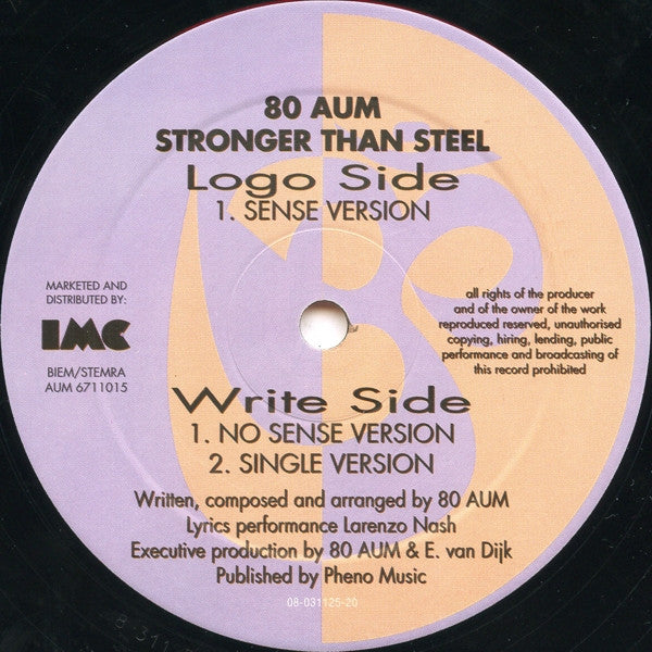 80 Aum : Stronger Than Steel (12")