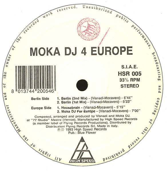 Moka DJ : Moka DJ 4 Europe (12")