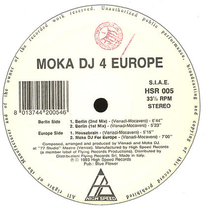 Moka DJ : Moka DJ 4 Europe (12")