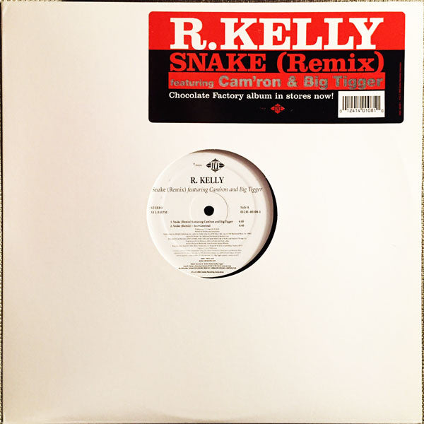 R. Kelly Featuring Cam'ron & Big Tigger : Snake (Remix) (12", Maxi)