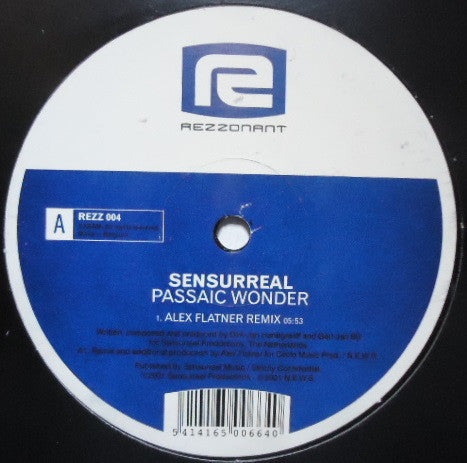 Sensurreal : Passaic Wonder (12")