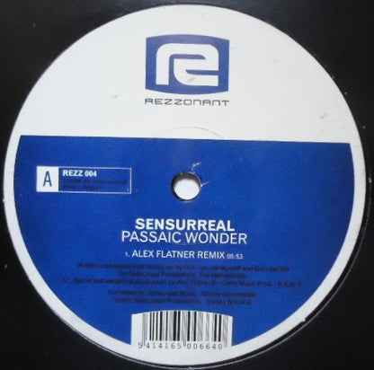 Sensurreal : Passaic Wonder (12")