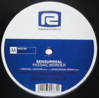Sensurreal : Passaic Wonder (12")