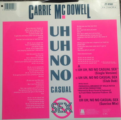 Carrie McDowell : Uh Uh, No No Casual Sex (12")