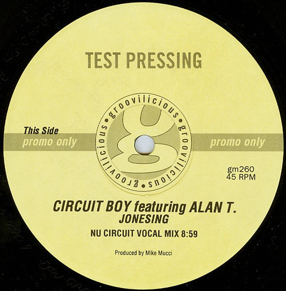 Circuit Boy Featuring Alan T : Jonesing (12", TP)