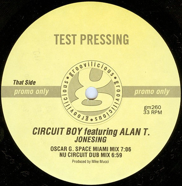 Circuit Boy Featuring Alan T : Jonesing (12", TP)