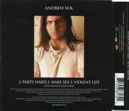 Andrew W.K. : Party Hard (CD, Single, Enh)