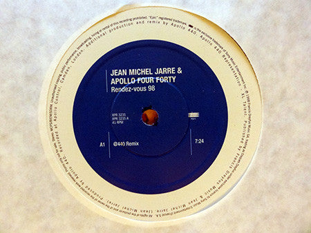 Jean Michel Jarre* & Apollo Four Forty* : Rendez-Vous 98 (12", S/Sided, Promo)