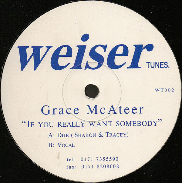 Grace McAteer : If You Really Want Somebody (12")
