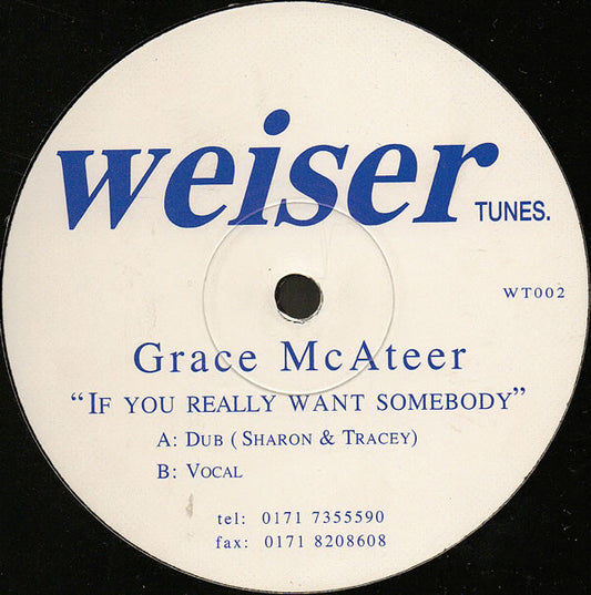 Grace McAteer : If You Really Want Somebody (12")
