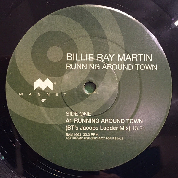 Billie Ray Martin : Running Around Town (12", Promo)