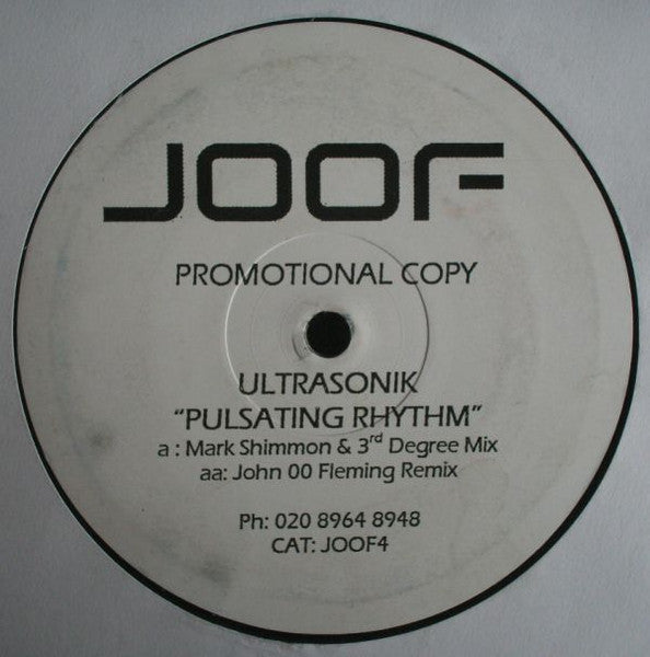 Ultrasonik : Pulsating Rhythm (12", Promo)