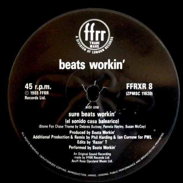 Beats Workin' : Sure Beats Workin' (12")