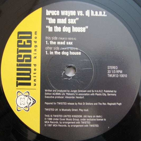 Bruce Wayne vs. DJ H.A.N.Z.* : The Mad Sax (12")