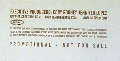 Jennifer Lopez : Rebirth (LP Sampler) (12", Promo, Smplr)