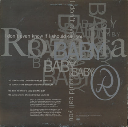 Rozalla : Baby (12", Promo)