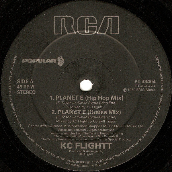 KC Flightt : Planet E (12")