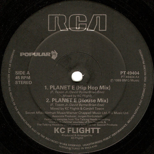 KC Flightt : Planet E (12")