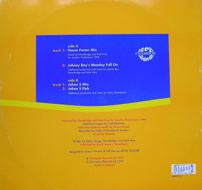 Sabrina Johnston : Satisfy My Love (12", Single)