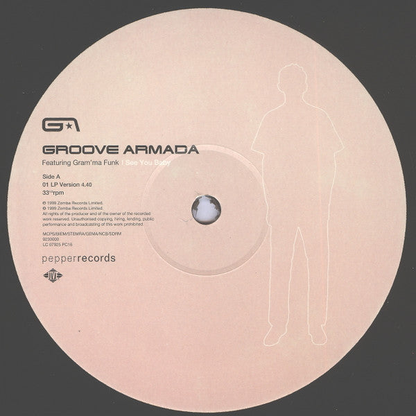 Groove Armada Featuring Gram'ma Funk : I See You Baby (12", Single)