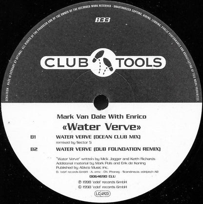 Mark Van Dale With Enrico : Water Verve (12")