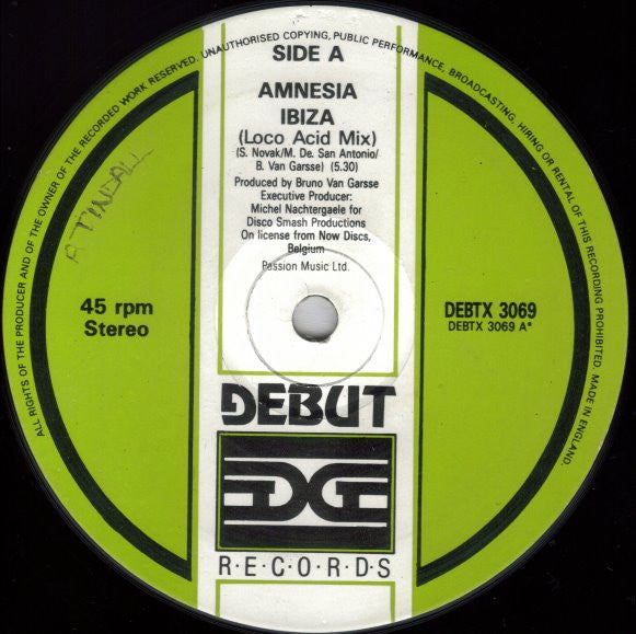 Amnesia : Ibiza (12")