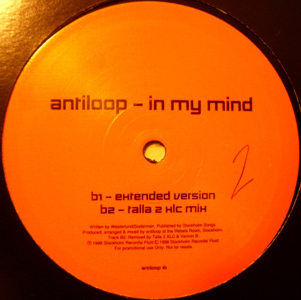 Antiloop : In My Mind (12", Promo)