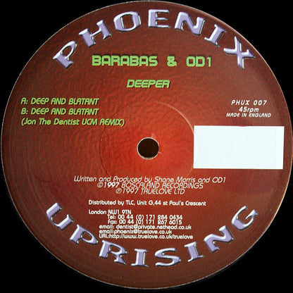 Barabas & OD1 : Deeper (12", Promo)